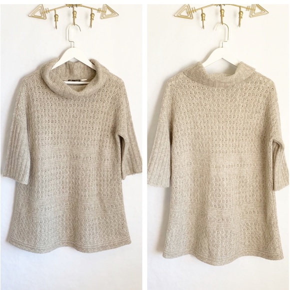 EILEEN FISHER Alpaca Wool Tunic Sweater - Picture 3 of 8